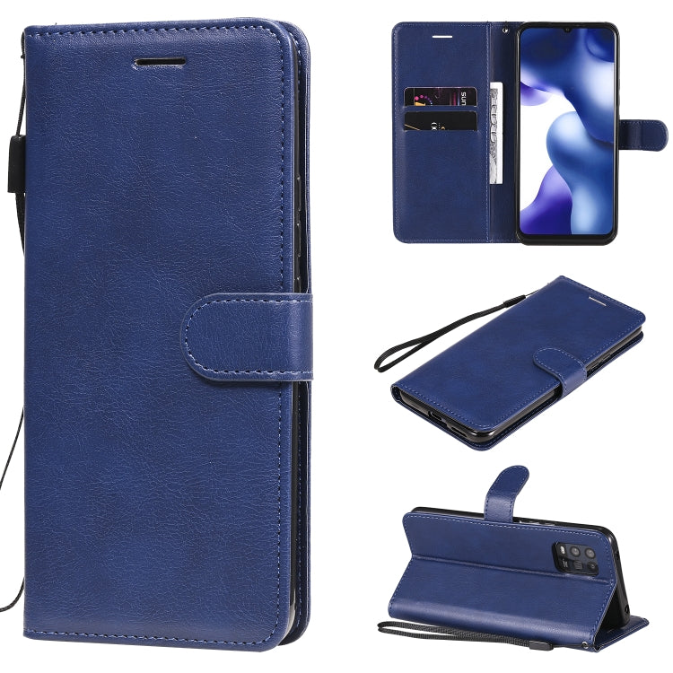 For Xiaomi Mi 10 Lite Solid Color Horizontal Flip Protective Leather Case with Holder & Card Slots & Wallet & Photo Frame & Lanyard