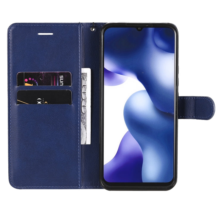 For Xiaomi Mi 10 Lite Solid Color Horizontal Flip Protective Leather Case with Holder & Card Slots & Wallet & Photo Frame & Lanyard