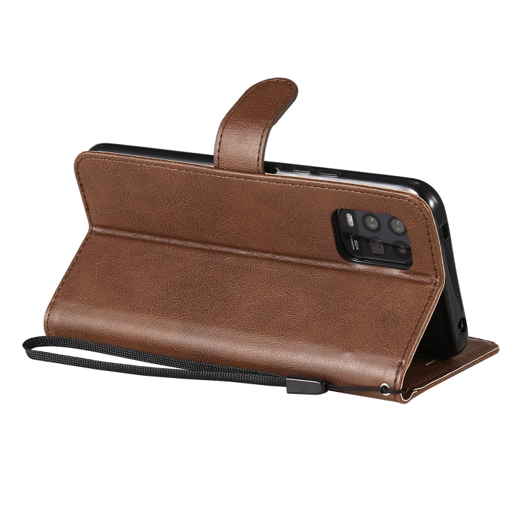 For Xiaomi Mi 10 Lite Solid Color Horizontal Flip Protective Leather Case with Holder & Card Slots & Wallet & Photo Frame & Lanyard