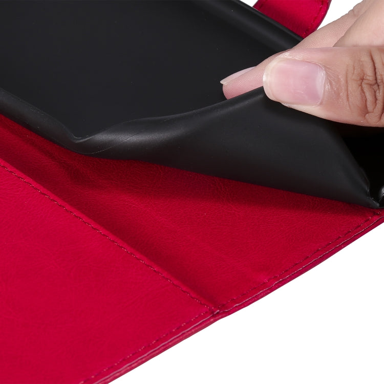 For Xiaomi Mi 10 Lite Solid Color Horizontal Flip Protective Leather Case with Holder & Card Slots & Wallet & Photo Frame & Lanyard
