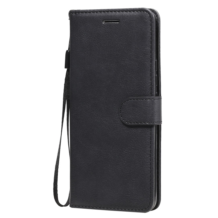 For Xiaomi Mi 10 Lite Solid Color Horizontal Flip Protective Leather Case with Holder & Card Slots & Wallet & Photo Frame & Lanyard