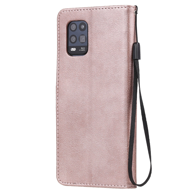 For Xiaomi Mi 10 Lite Solid Color Horizontal Flip Protective Leather Case with Holder & Card Slots & Wallet & Photo Frame & Lanyard