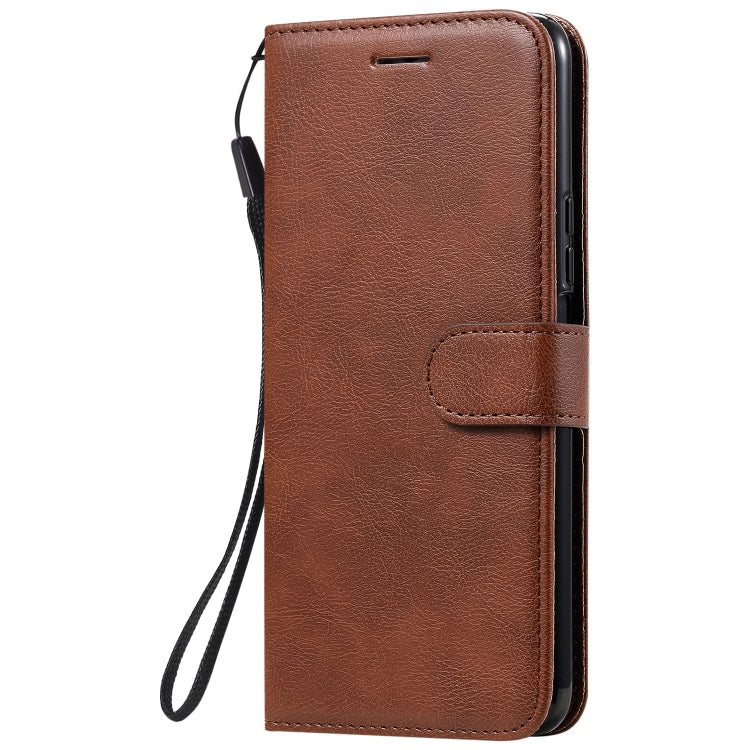 For Huawei Enjoy Z Solid Color Horizontal Flip Protective Leather Case with Holder & Card Slots & Wallet & Photo Frame & Lanyard