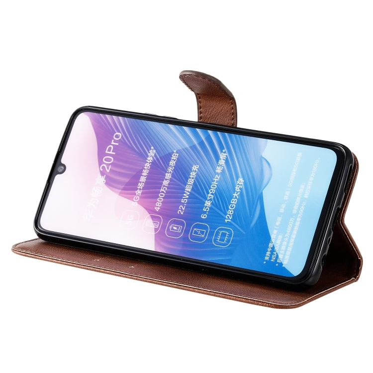 For Huawei Enjoy Z Solid Color Horizontal Flip Protective Leather Case with Holder & Card Slots & Wallet & Photo Frame & Lanyard