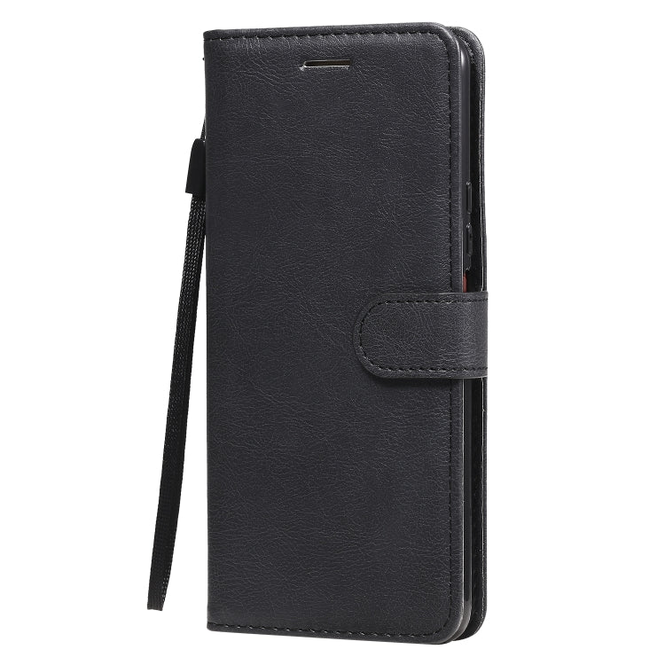 For Huawei Honor X10 Solid Color Horizontal Flip Protective Leather Case with Holder & Card Slots & Wallet & Photo Frame & Lanyard