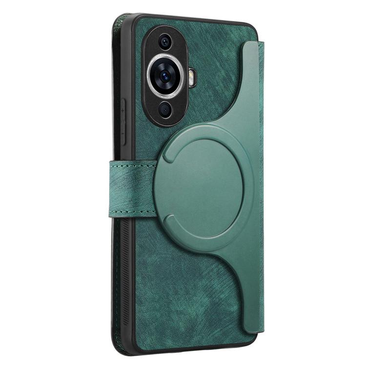 For Huawei nova 11 CaseNeo MagSafe RFID Anti-theft Retro Leather Phone Case