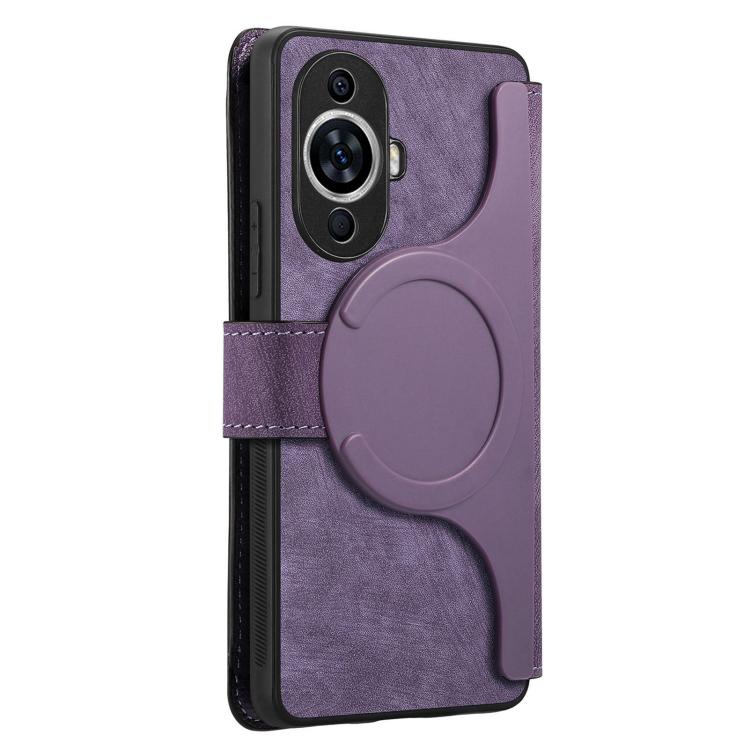 For Huawei nova 11 CaseNeo MagSafe RFID Anti-theft Retro Leather Phone Case