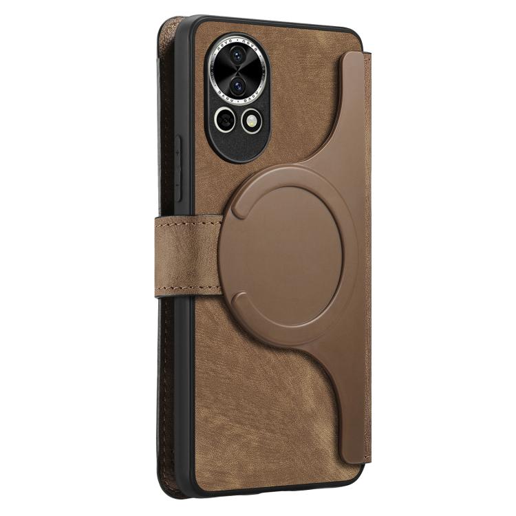 For Huawei nova 12 Pro CaseNeo MagSafe RFID Anti-theft Retro Leather Phone Case