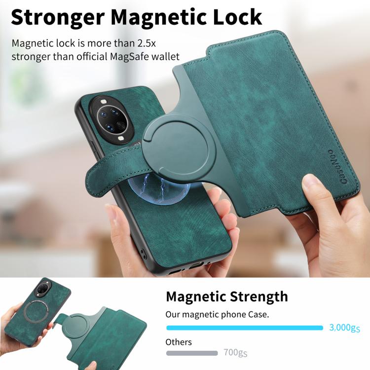 For Huawei nova 14 Ultra CaseNeo MagSafe RFID Anti-theft Retro Leather Phone Case