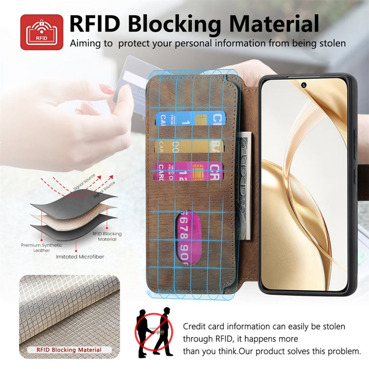 For Honor 200 CaseNeo MagSafe RFID Anti-theft Retro Leather Phone Case