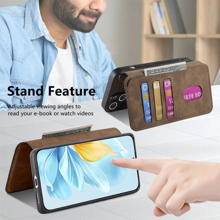 For Honor 200 Lite Global CaseNeo MagSafe RFID Anti-theft Retro Leather Phone Case