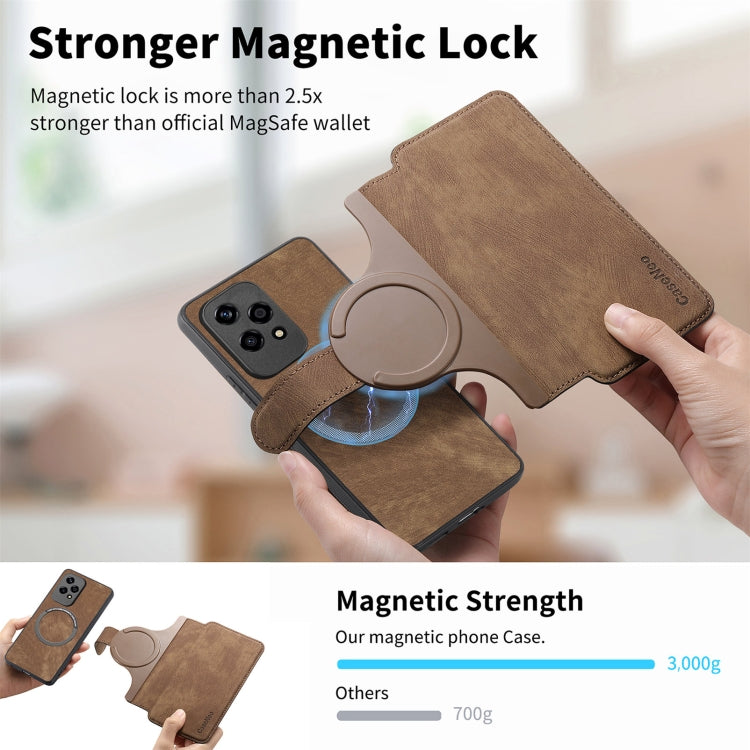 For Honor 200 Lite Global CaseNeo MagSafe RFID Anti-theft Retro Leather Phone Case