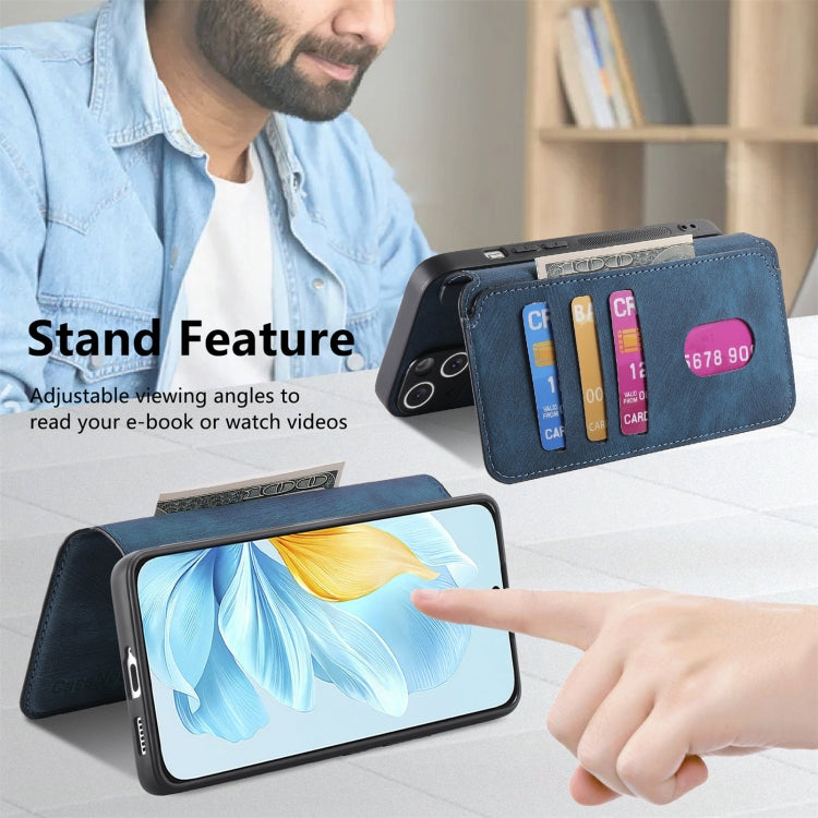 For Honor 200 Lite Global CaseNeo MagSafe RFID Anti-theft Retro Leather Phone Case