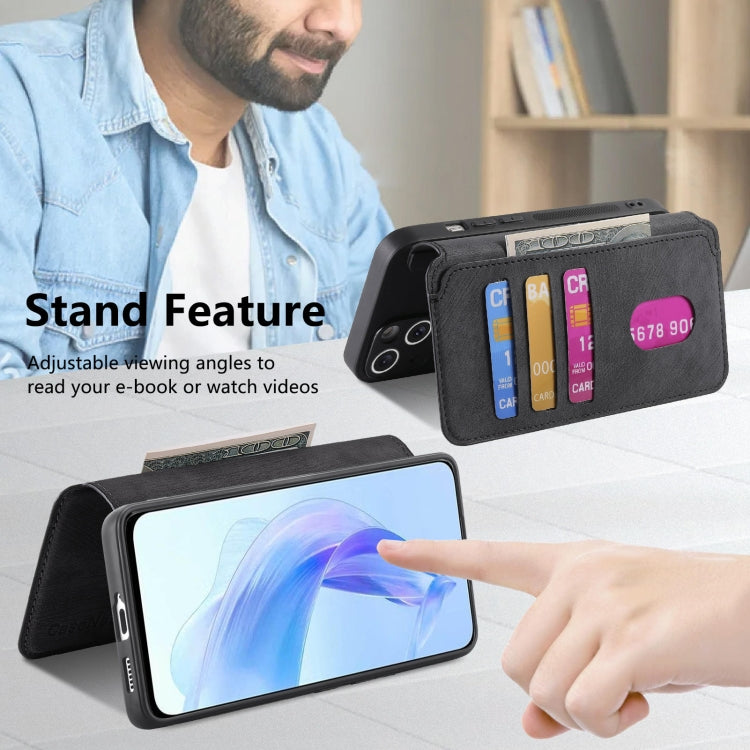 For Honor 90 Lite CaseNeo MagSafe RFID Anti-theft Retro Leather Phone Case
