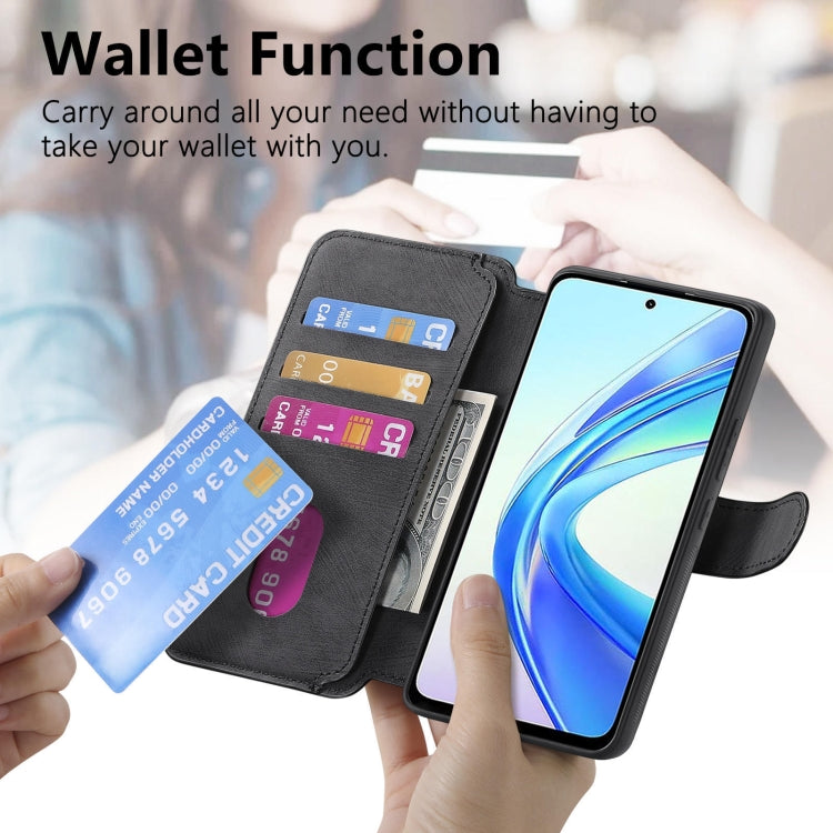 For Honor X7b CaseNeo MagSafe RFID Anti-theft Retro Leather Phone Case