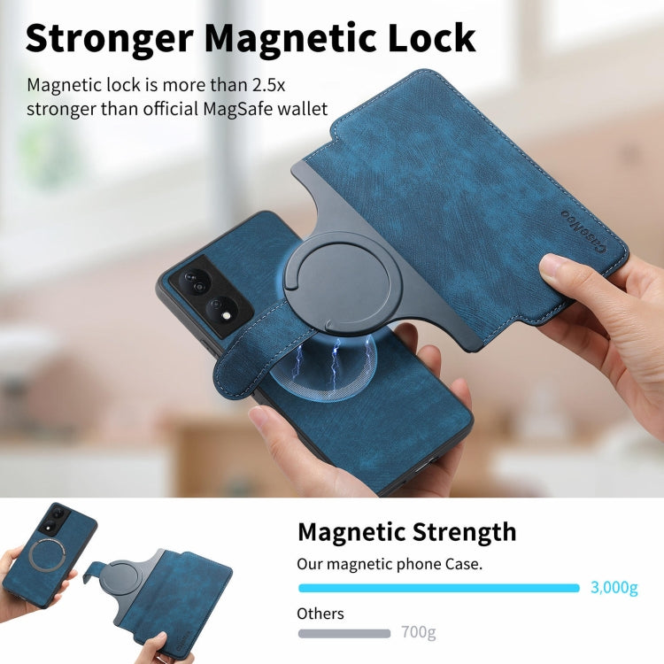 For Honor X7b CaseNeo MagSafe RFID Anti-theft Retro Leather Phone Case