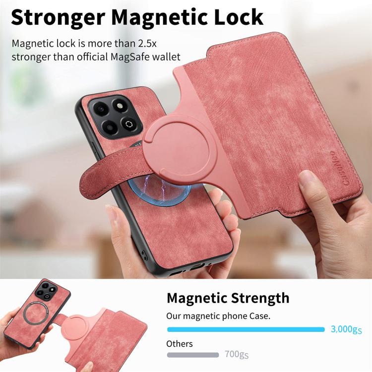 For Honor X6b CaseNeo MagSafe RFID Anti-theft Retro Leather Phone Case