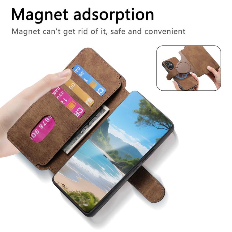 For Honor 400 Global 156.5mm CaseNeo MagSafe RFID Anti-theft Retro Leather Phone Case