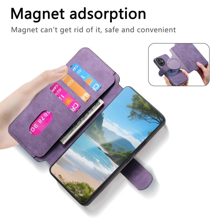 For Honor 400 Global 156.5mm CaseNeo MagSafe RFID Anti-theft Retro Leather Phone Case