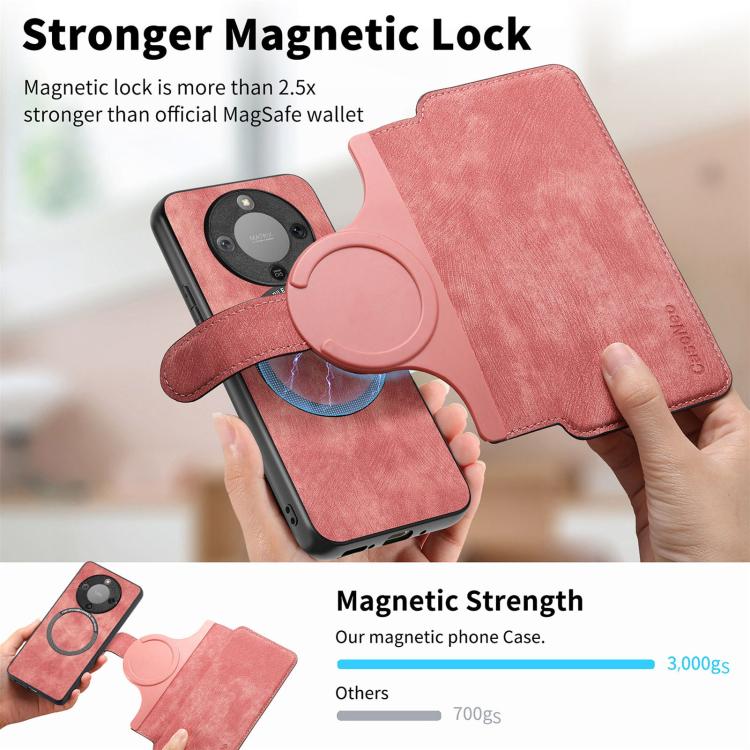 For Honor X70 5G CaseNeo MagSafe RFID Anti-theft Retro Leather Phone Case