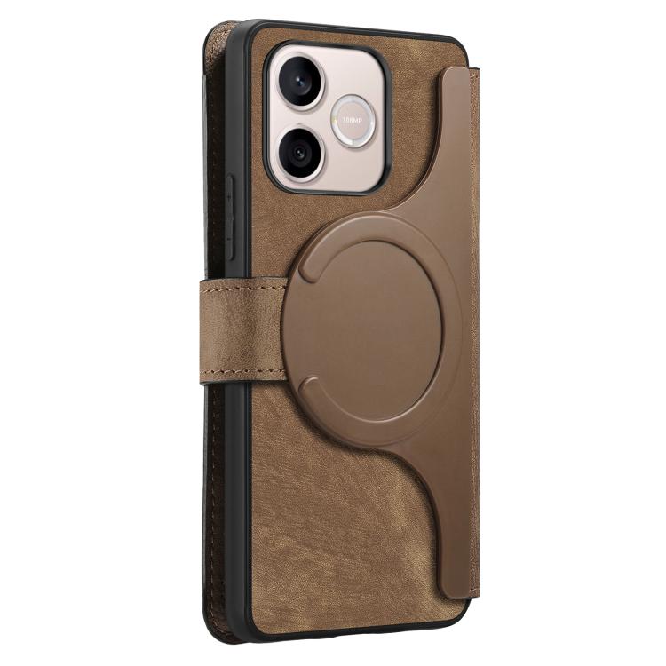 For Honor 600 Lite Global CaseNeo MagSafe RFID Anti-theft Retro Leather Phone Case