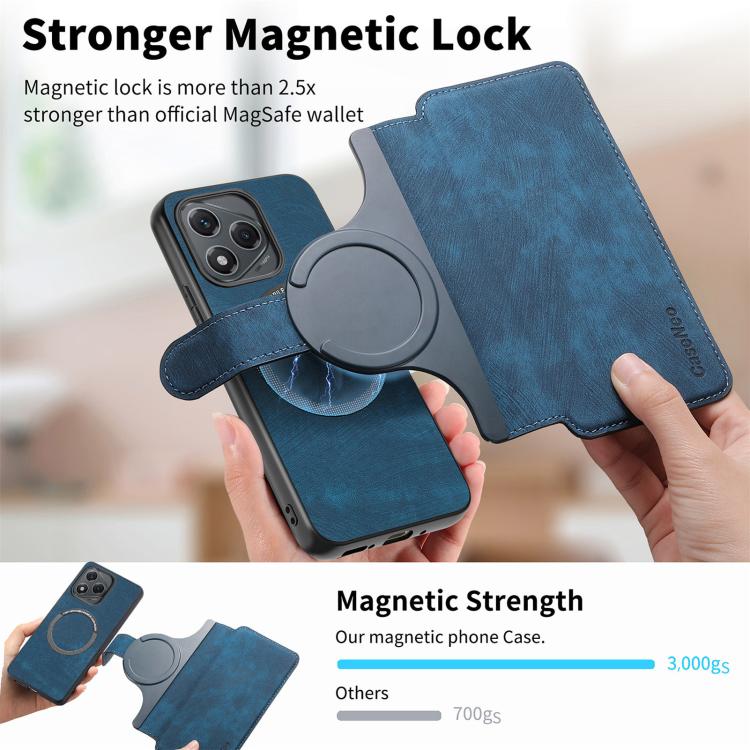 For Honor 400 Lite Global CaseNeo MagSafe RFID Anti-theft Retro Leather Phone Case