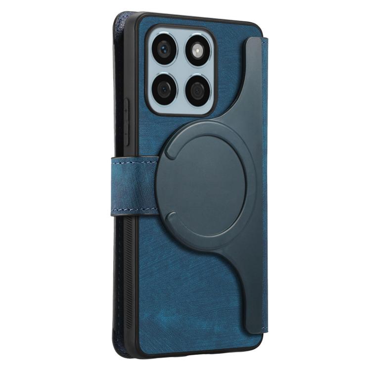 For Honor X8c 4G CaseNeo MagSafe RFID Anti-theft Retro Leather Phone Case
