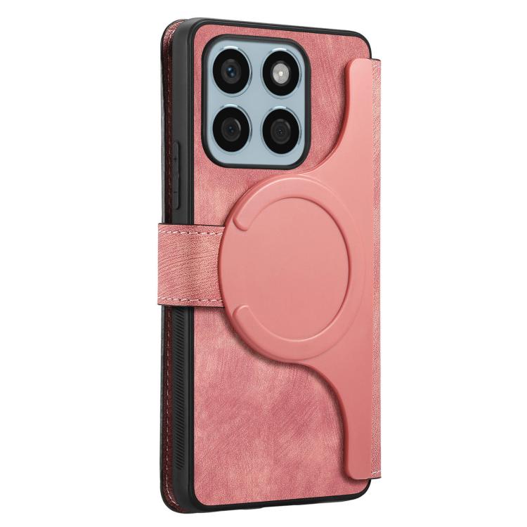 For Honor X8c 4G CaseNeo MagSafe RFID Anti-theft Retro Leather Phone Case