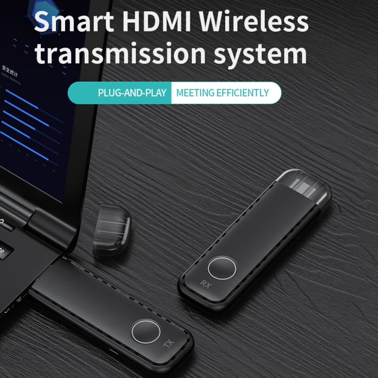 G57 Smart Wireless Assistance System HDMI Wireless Extender with Transmitter and Receiver - Black