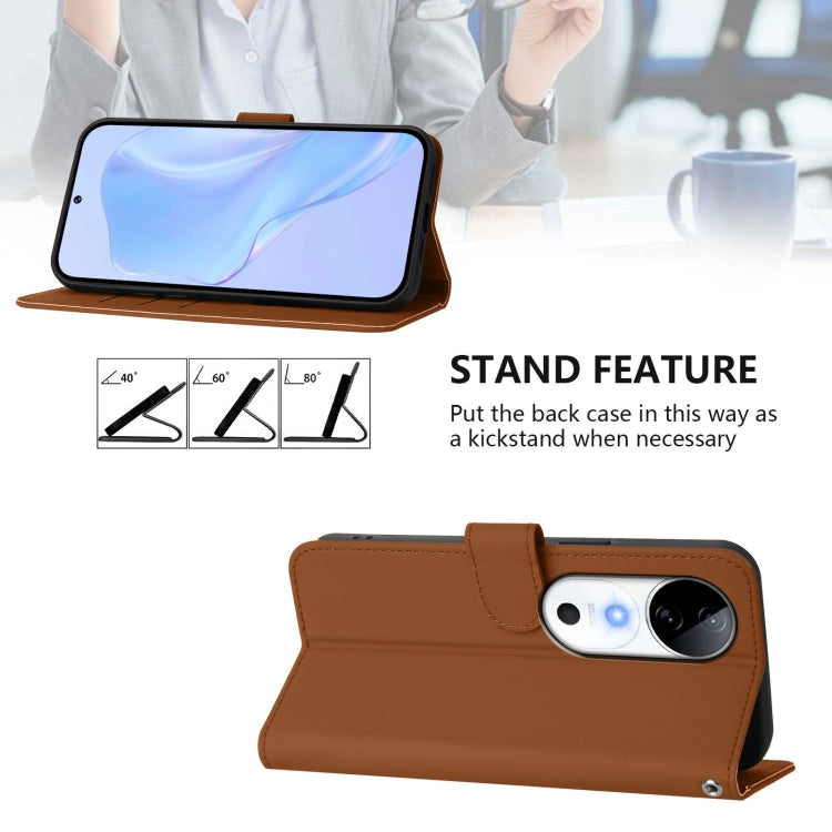 For vivo S19 Skin Feel Solid Color Leather Phone Case with Lanyard