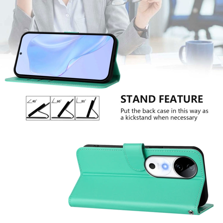 For vivo S19 Skin Feel Solid Color Leather Phone Case with Lanyard
