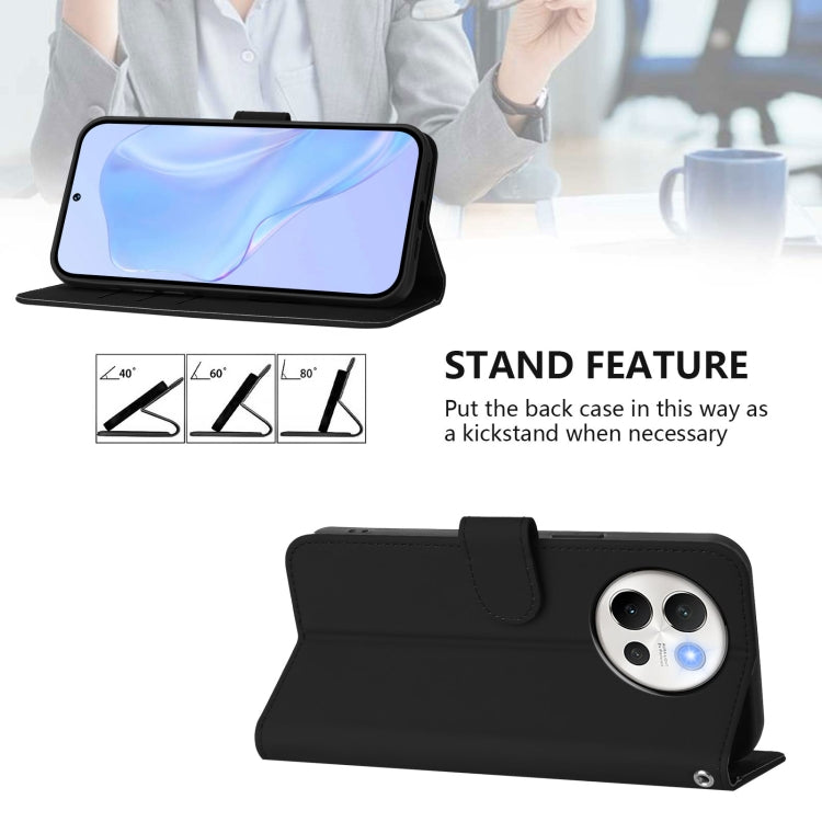 For vivo V40 Lite 5G / V30E 5G Global Skin Feel Solid Color Leather Phone Case with Lanyard