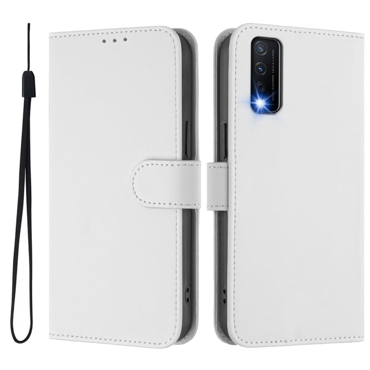 For vivo Y20 / Y20i / Y20S / Y11S Skin Feel Solid Color Leather Phone Case with Lanyard