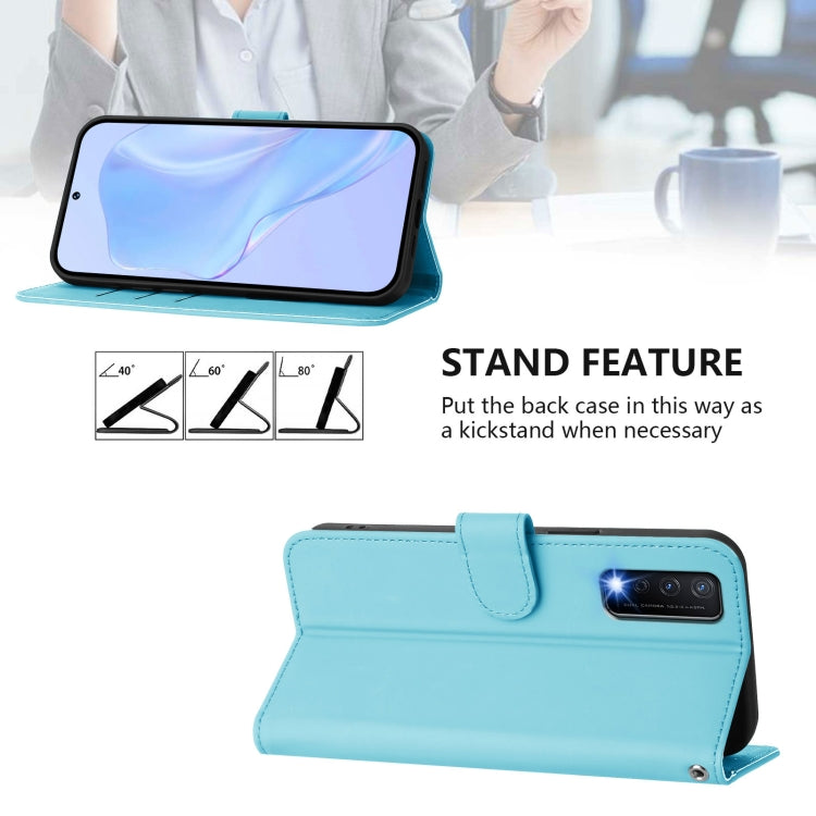 For vivo Y20 / Y20i / Y20S / Y11S Skin Feel Solid Color Leather Phone Case with Lanyard