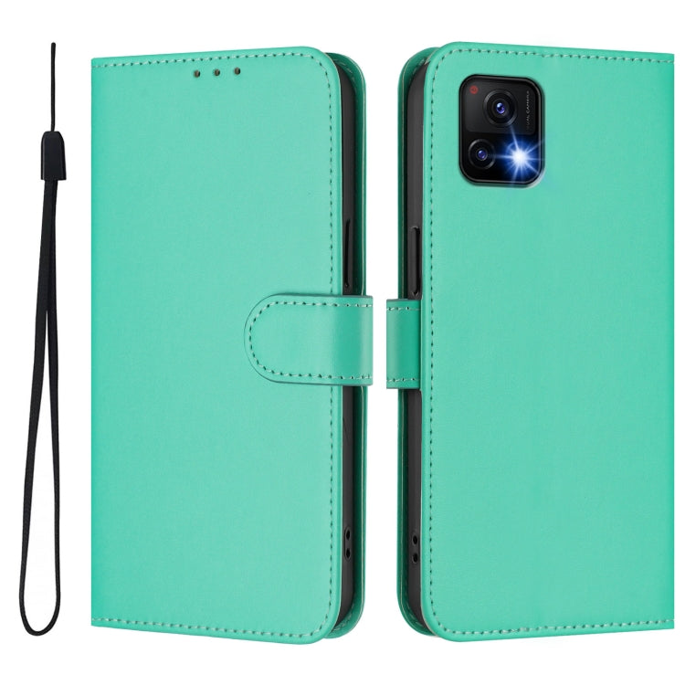 For vivo Y52S 5G / iQOO U3 / Y31S 5G Skin Feel Solid Color Leather Phone Case with Lanyard