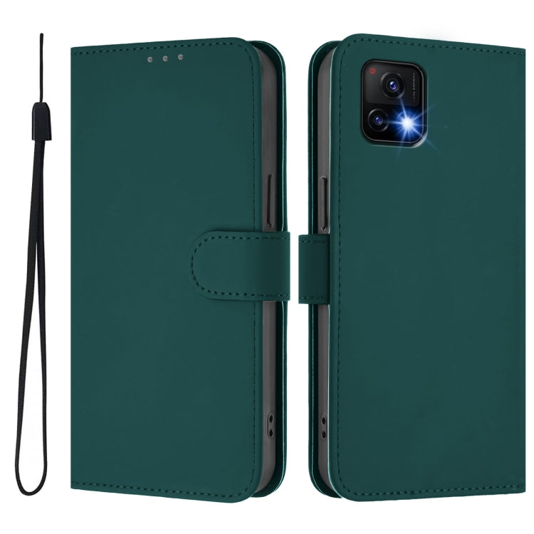 For vivo Y52S 5G / iQOO U3 / Y31S 5G Skin Feel Solid Color Leather Phone Case with Lanyard