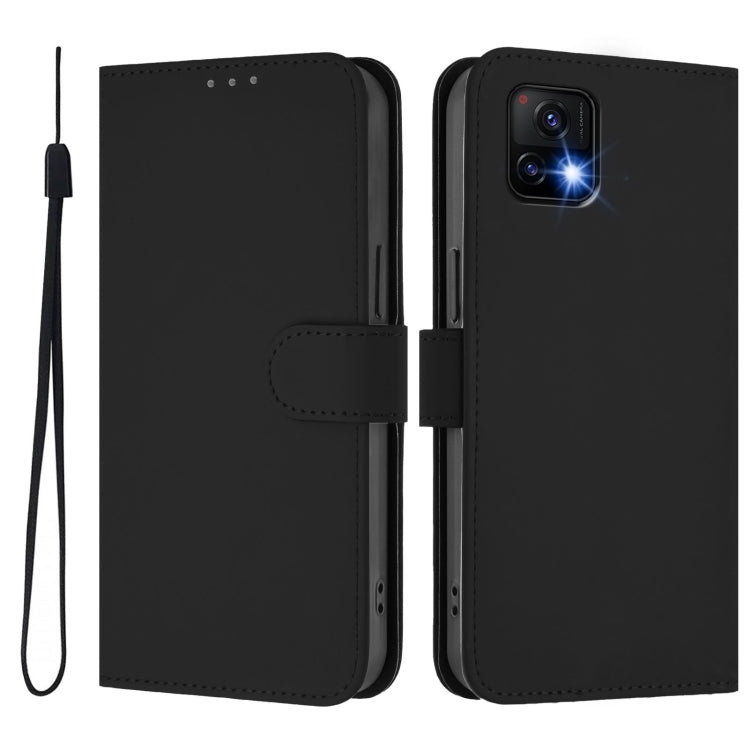 For vivo Y52S 5G / iQOO U3 / Y31S 5G Skin Feel Solid Color Leather Phone Case with Lanyard