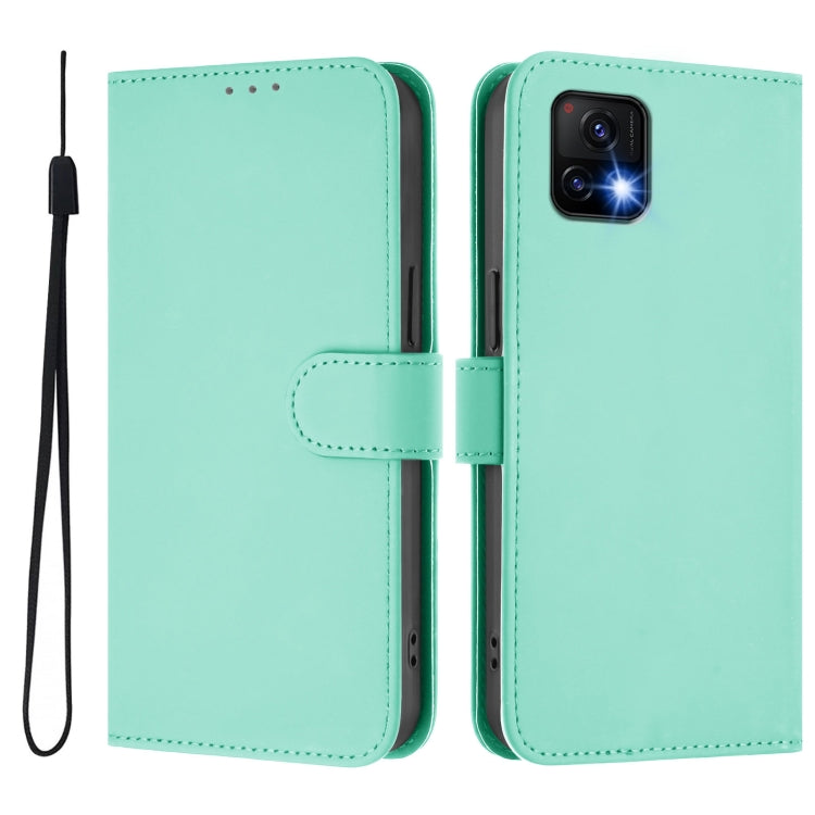 For vivo Y52S 5G / iQOO U3 / Y31S 5G Skin Feel Solid Color Leather Phone Case with Lanyard