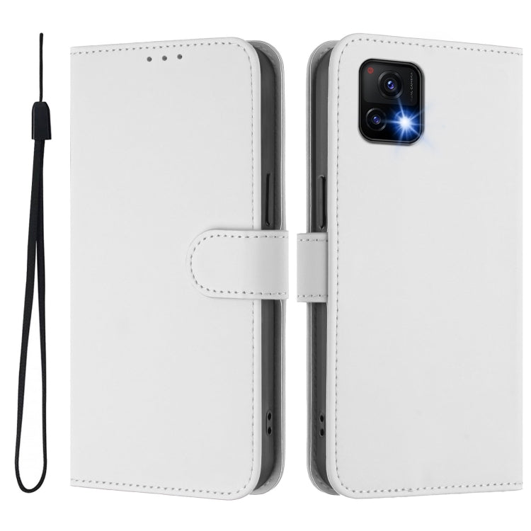 For vivo Y52S 5G / iQOO U3 / Y31S 5G Skin Feel Solid Color Leather Phone Case with Lanyard