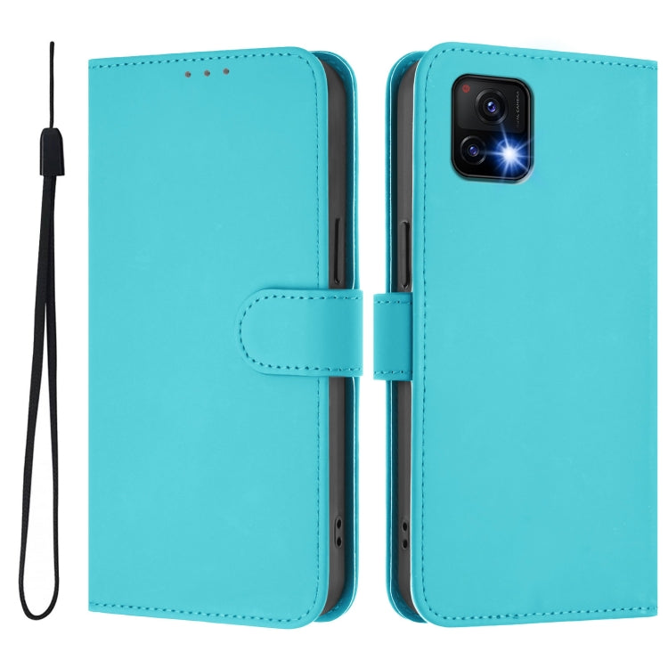 For vivo Y52S 5G / iQOO U3 / Y31S 5G Skin Feel Solid Color Leather Phone Case with Lanyard