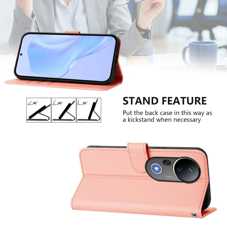 For vivo S20 Pro Skin Feel Solid Color Leather Phone Case with Lanyard