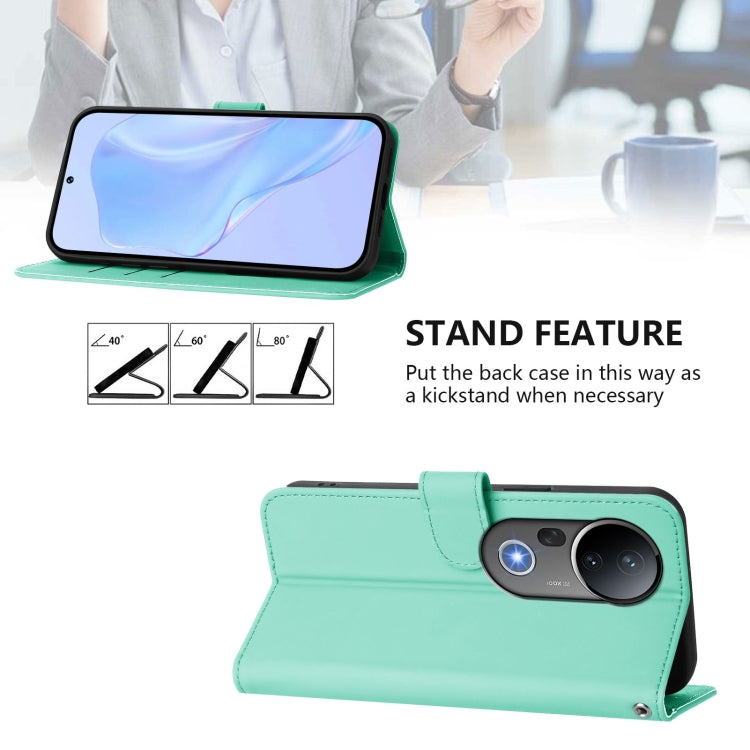 For vivo S20 Pro Skin Feel Solid Color Leather Phone Case with Lanyard