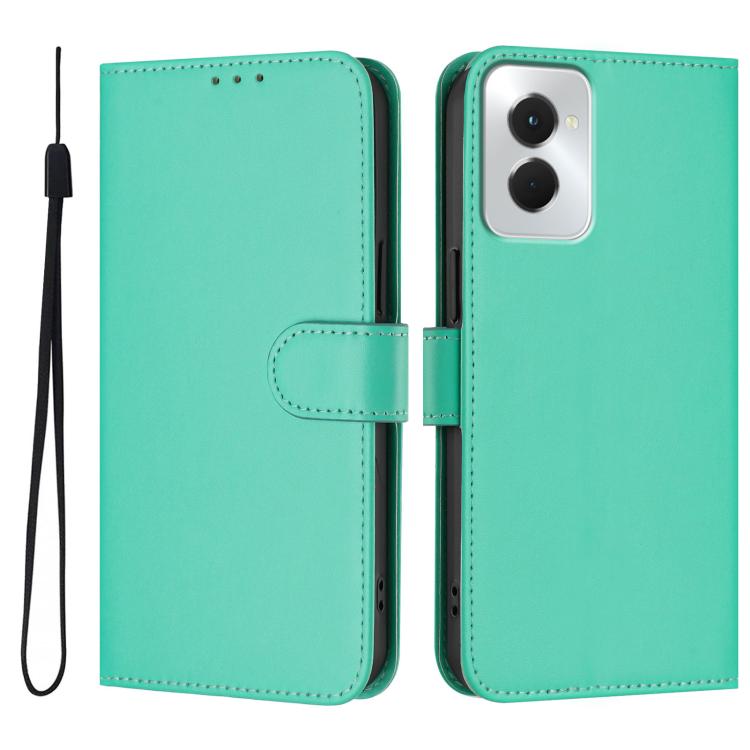 For vivo Y29S 5G / Y04 4G Global Skin Feel Solid Color Leather Phone Case with Lanyard