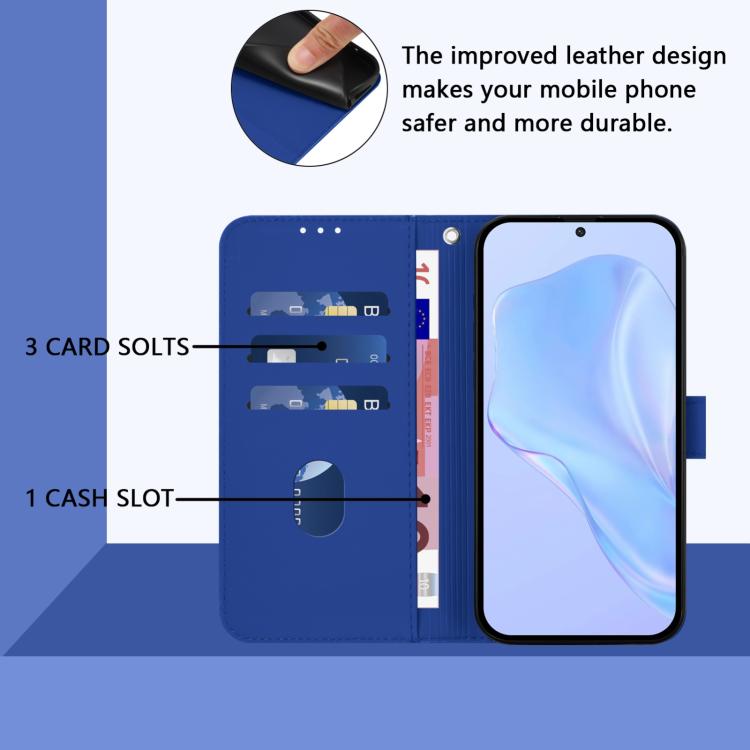 For vivo S30 Pro mini Skin Feel Solid Color Leather Phone Case with Lanyard