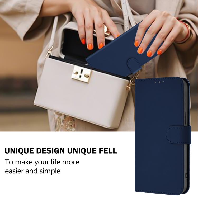 For vivo S30 Pro mini Skin Feel Solid Color Leather Phone Case with Lanyard