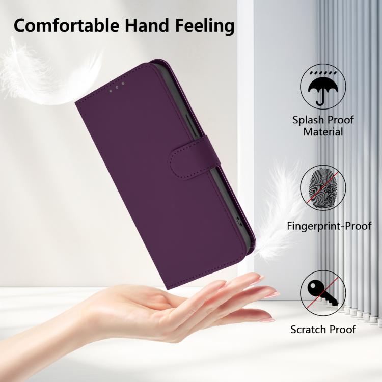 For vivo S30 Pro mini Skin Feel Solid Color Leather Phone Case with Lanyard
