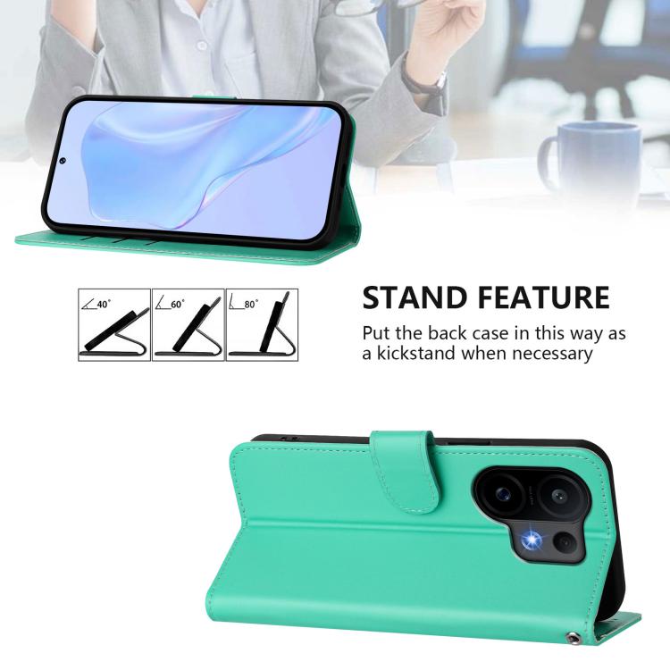 For vivo S30 Skin Feel Solid Color Leather Phone Case with Lanyard