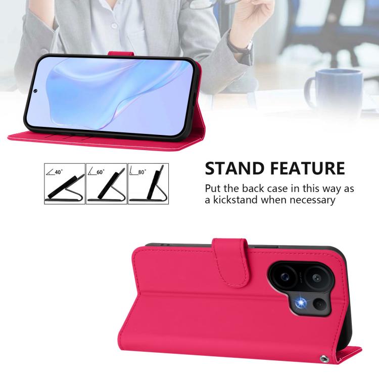 For vivo S30 Skin Feel Solid Color Leather Phone Case with Lanyard