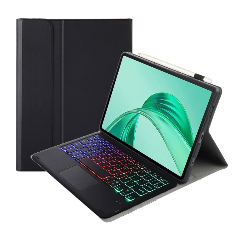 For Honor Pad X8a / X9 2024 AH25-AS Ultra-thin Detachable Backlight Bluetooth Keyboard Leather Tablet Case with Touchpad