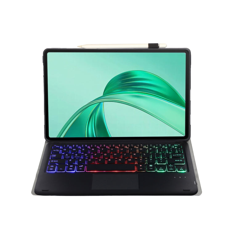 For Honor Pad X8a / X9 2024 AH25-AS Ultra-thin Detachable Backlight Bluetooth Keyboard Leather Tablet Case with Touchpad